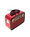 Nostaljik Görünümlü Ahşap Radyo Tf Sd Usb Girişli Led Fener Işıklı