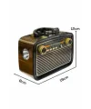 Nostaljik Radyo Bluetooth Bağlantılı Müzik Kutusu Ahşap