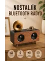 Nostaljik Radyo Bluetooth Bağlantılı Şarjlı Yüksek Ses Kaliteli