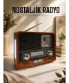 Nostaljik Radyo Usb,aux Ve Sd Kart Girişli Bluetooth Bağlantılı