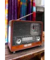 Nostaljik Radyo Usb,aux Ve Sd Kart Girişli Bluetooth Bağlantılı