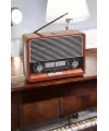 Nostaljik Radyo Usb,aux Ve Sd Kart Girişli Bluetooth Bağlantılı