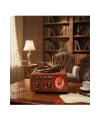 Nostaljik Tasarım Plak Çalar Görünümlü Radyolu Bluetooth Hoparlör Retro Müzik Plak