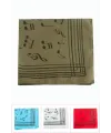 Nota Desenli Keten Bandana 50*50