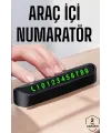 Numaralık Araç İçi Araba Araç Park Numaratör Telefon Numarası Yazma