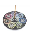 Obsidian Taşı 7 Çakra (Chakra) Tasarımı Tütsülük