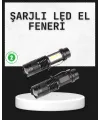 Odak Ayarlı 2000 Lümen Şarjlı Led El Feneri