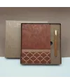 Öğretmenler Günü Hediyesi Kutulu Deri Defter Kalem Seti