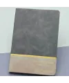 Öğretmenler Günü Hediyesi Yazılı Deri Defter Gri