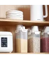 Ölçü Kabı Kapaklı Bakliyat Saklama Kabı - Kulplu Tasarım - 1800 ml
