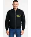 Ön Bomber Ceket - Siyah