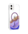 Onegif Apple iPhone 11 Lotus Simli Magsafe Kapak - Mor