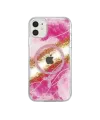 Onegif Apple İphone 11 Lotus Simli Magsafe Kapak - Pembe