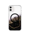 Onegif Apple İphone 11 Lotus Simli Magsafe Kapak - Siyah