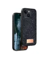 Onegif Apple İphone 14 Bright Simli Kapak - Siyah