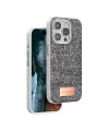 Onegif Apple iPhone 14 Pro Bright Simli Kapak - Gümüş
