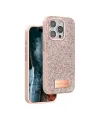 Onegif Apple iPhone 14 Pro Bright Simli Kapak - Pembe