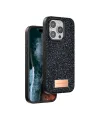 Onegif Apple iPhone 14 Pro Bright Simli Kapak - Siyah