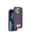 Onegif Apple İphone 14 Pro Max Bright Simli Kapak - Derin Mor