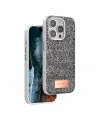 Onegif Apple İphone 14 Pro Max Bright Simli Kapak - Gümüş