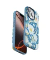 Onegif Apple İphone 14 Pro Max Flower Series Magsafe Kapak - Mavi