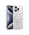Onegif Apple İphone 14 Pro Max Misk Simli Magsafe Kapak - Desen 4
