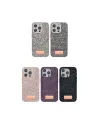 Onegif Apple iPhone 15 Bright Simli Kapak - Gold