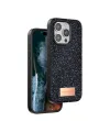 Onegif Apple İphone 15 Pro Max Bright Simli Kapak - Siyah