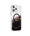Onegif Apple İphone 15 Pro Max Lotus Simli Magsafe Kapak - Siyah