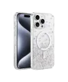 Onegif Apple İphone 15 Pro Max Misk Simli Magsafe Kapak - Desen 1