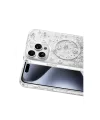 Onegif Apple iPhone 15 Pro Max Misk Simli Magsafe Kapak - Desen 2