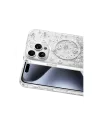Onegif Apple İphone 15 Pro Max Misk Simli Magsafe Kapak - Desen 2