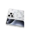 Onegif Apple İphone 15 Pro Max Misk Simli Magsafe Kapak - Desen 3