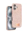 Onegif Apple İphone 16 Bright Simli Kapak - Pembe
