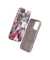 Onegif Apple İphone 16 Flower Series Magsafe Kapak - Pembe