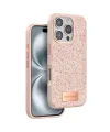 Onegif Apple iPhone 16 Pro Max Bright Simli Kapak - Pembe