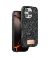 Onegif Apple İphone 16 Pro Max Bright Simli Kapak - Siyah