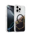 Onegif Apple İphone 16 Pro Max Lotus Simli Magsafe Kapak - Siyah