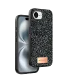 Onegif Apple iPhone 16E Bright Simli Kapak - Siyah