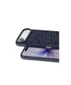 Onegif Apple iPhone 17 Air Bright Simli Kapak - Mavi