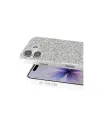 Onegif Apple İphone 17 Bright Simli Kapak - Beyaz