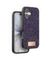 Onegif Apple iPhone 17 Bright Simli Kapak - Derin Mor