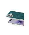 Onegif Apple iPhone 17 Bright Simli Kapak - Koyu Yeşil