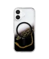 Onegif Apple İphone 17 Lotus Simli Magsafe Kapak - Siyah