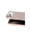 Onegif Apple iPhone 17 Pro Bright Simli Kapak - Pembe