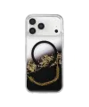Onegif Apple İphone 17 Pro Lotus Simli Magsafe Kapak - Siyah