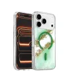 Onegif Apple İphone 17 Pro Max Lotus Simli Magsafe Kapak - Yeşil