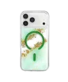 Onegif Apple İphone 17 Pro Max Lotus Simli Magsafe Kapak - Yeşil