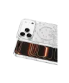 Onegif Apple İphone 17 Pro Max Misk Simli Magsafe Kapak - Desen 1