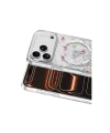 Onegif Apple İphone 17 Pro Misk Simli Magsafe Kapak - Desen 4